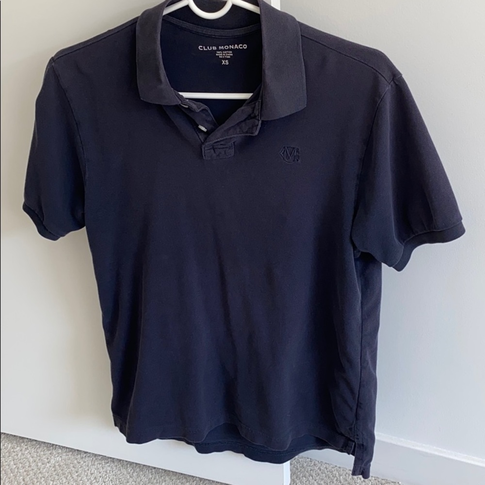 4 for $20! Club Monaco Navy Blue Polo